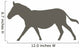 Brown Galloping Zebra Wall Decal