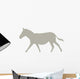 Tan Galloping Zebra Wall Decal