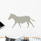 Tan Galloping Zebra Wall Decal