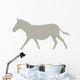 Tan Galloping Zebra Wall Decal