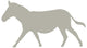 Tan Galloping Zebra Wall Decal