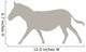 Tan Galloping Zebra Wall Decal