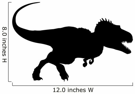 Black Tyrannosaurs Rex Dinosaur Wall Decal