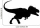 Black Tyrannosaurs Rex Dinosaur Wall Decal