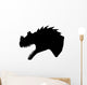 Black Allosaurus Tyrannosaurus Silhouette Wall Decal