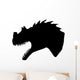 Black Allosaurus Tyrannosaurus Silhouette Wall Decal