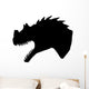 Black Allosaurus Tyrannosaurus Silhouette Wall Decal