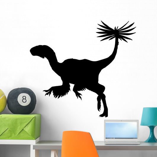 Black Bird Similicaudipteryx Dinosaur Wall Decal