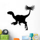 Black Bird Similicaudipteryx Dinosaur Wall Decal