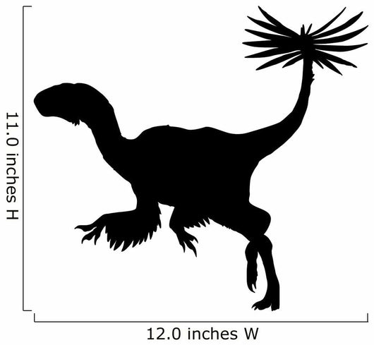 Black Bird Similicaudipteryx Dinosaur Wall Decal