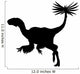 Black Bird Similicaudipteryx Dinosaur Wall Decal