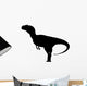 Black Allosaurus Dinosaur Silhouette Wall Decal