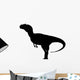 Black Allosaurus Dinosaur Silhouette Wall Decal