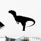 Black Allosaurus Dinosaur Silhouette Wall Decal