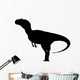 Black Allosaurus Dinosaur Silhouette Wall Decal