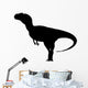 Black Allosaurus Dinosaur Silhouette Wall Decal