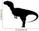 Black Allosaurus Dinosaur Silhouette Wall Decal