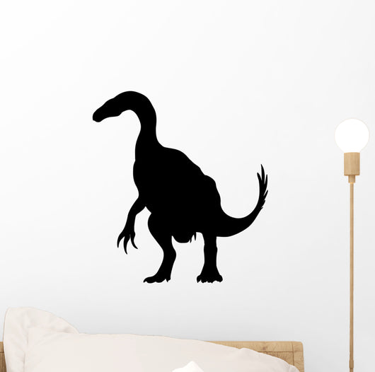 Black Hadrosaur Dinosaur Wall Decal