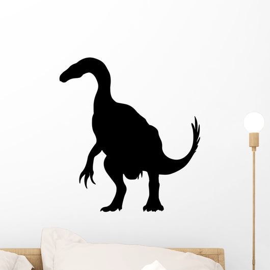 Black Hadrosaur Dinosaur Wall Decal