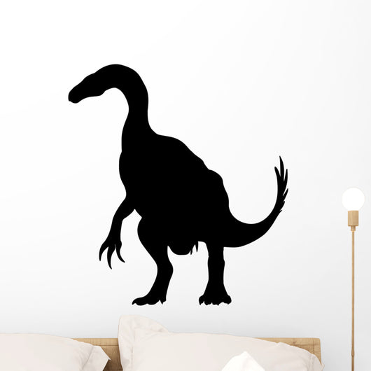 Black Hadrosaur Dinosaur Wall Decal