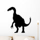 Black Hadrosaur Dinosaur Wall Decal