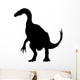 Black Hadrosaur Dinosaur Wall Decal