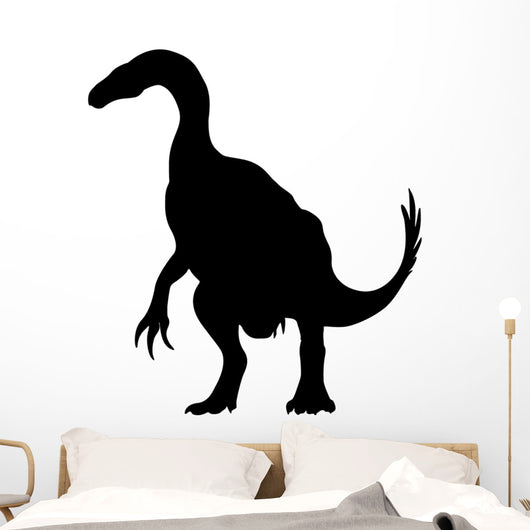 Black Hadrosaur Dinosaur Wall Decal