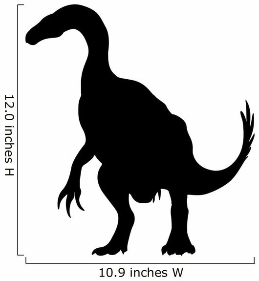 Black Hadrosaur Dinosaur Wall Decal
