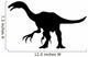 Therizinosaurs Dinosaur Silhouette Wall Decal