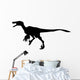 Velociraptor Deinonychus Silhouette Dinosaur Wall Decal
