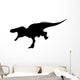 Black T-rex Charging Full-on Wall Decal