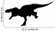 Black T-rex Charging Full-on Wall Decal