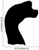 Brachiosaurus Profile Silhouette Dinosaur Wall Decal