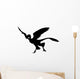 Feathered Archaeopteryx Bird Dinosaur Wall Decal