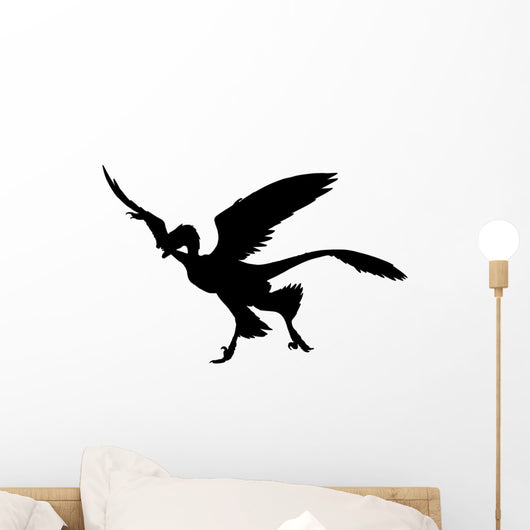 Feathered Archaeopteryx Bird Dinosaur Wall Decal