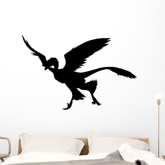 Feathered Archaeopteryx Bird Dinosaur Wall Decal