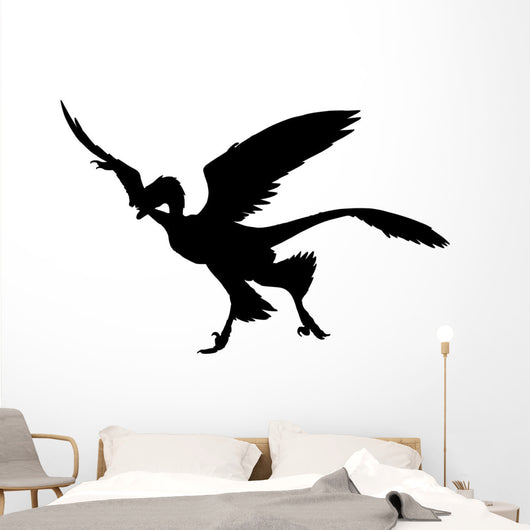 Feathered Archaeopteryx Bird Dinosaur Wall Decal