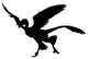 Feathered Archaeopteryx Bird Dinosaur Wall Decal