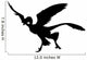 Feathered Archaeopteryx Bird Dinosaur Wall Decal