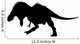 Tyrannosaurs Rex Charging Dinosaur Wall Decal