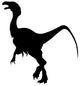 Hadrosaur Silhouette Wall Decal