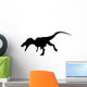 Silhouette Allosaurus Dinosaur Silhouette Wall Decal