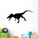 Silhouette Allosaurus Dinosaur Silhouette Wall Decal