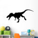 Silhouette Allosaurus Dinosaur Silhouette Wall Decal