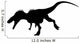 Silhouette Allosaurus Dinosaur Silhouette Wall Decal