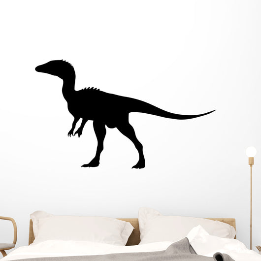 Black Carcharodontosaurus Silhouette Wall Decal