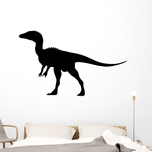 Black Carcharodontosaurus Silhouette Wall Decal