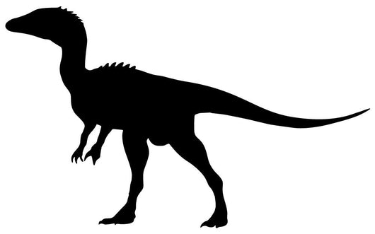 Black Carcharodontosaurus Silhouette Wall Decal