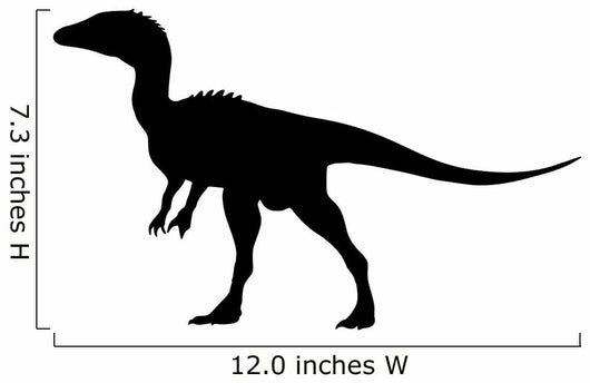 Black Carcharodontosaurus Silhouette Wall Decal