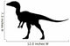 Black Carcharodontosaurus Silhouette Wall Decal